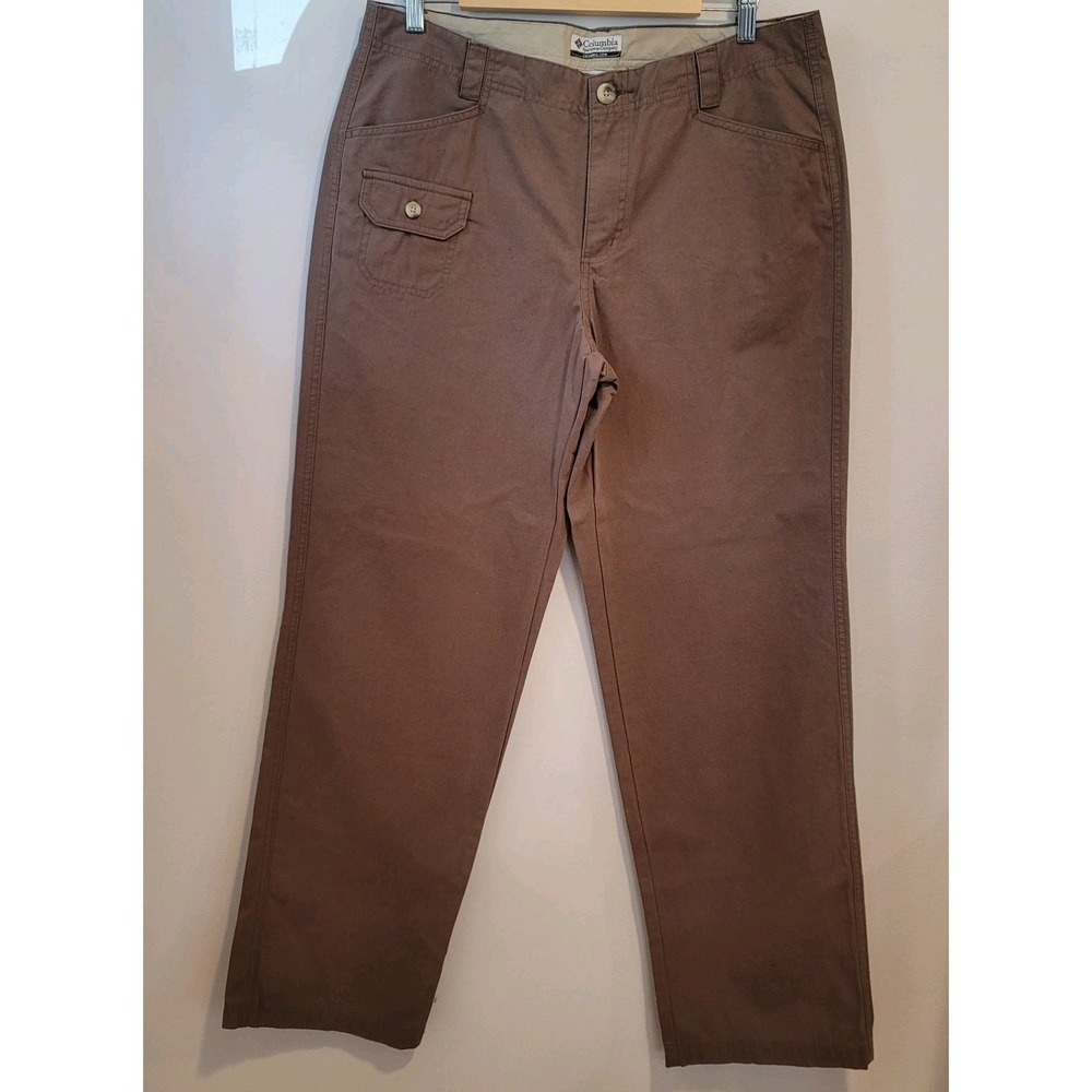 Columbia Womens Khaki Outdoor Hiking Pants RN69724 Size 12 Brown NWOT Comfort